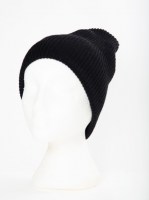 solid black toque